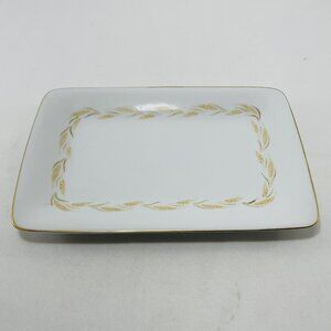 Harmony House Wheat Garland Serving Plate Tray Dish 10” Rectangular Cheese Snack